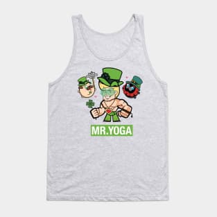 Mr. Yoga and the pugs St. Patrick Tank Top